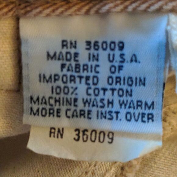 Calvin Klein 80s vintage tan jeans size 6 - Picture 5 of 12